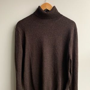 J. Crew Brown 100 Merino Turtleneck M